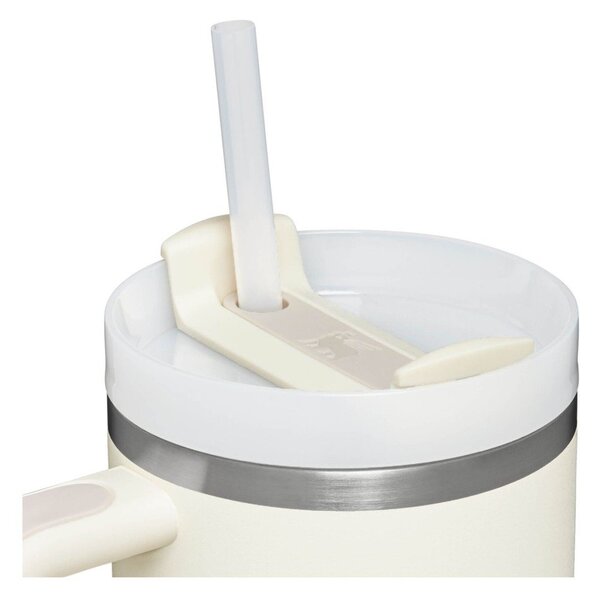 Kremowy termos ze słomką ze stali nierdzewnej 1,18 l Quencher H2.0 FlowState Tumbler Cream – Stanley