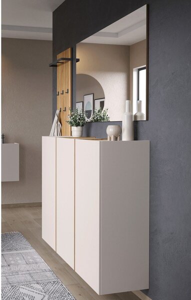 Wieszak ścienny w dekorze dębu w naturalnym kolorze 46 cm Libbiano – Germania