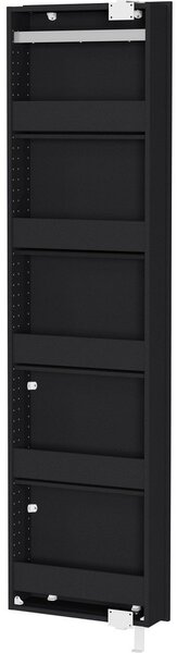 Antracytowa szafka pod przedpokoju 50x195x18 cm Rotary – Germania