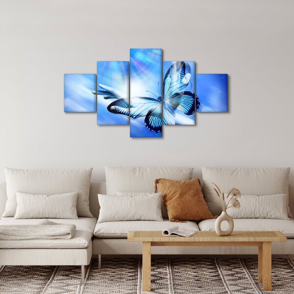 Obraz - Motyl, symbol nadziei (125x70 cm)