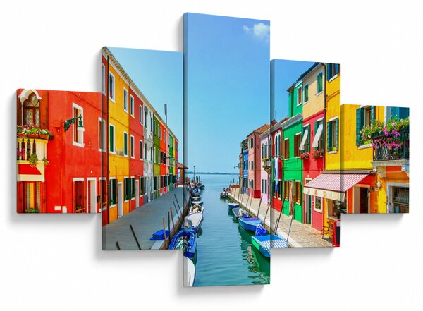 Obraz - Wyspa Burano, Wenecja, Włochy (125x70 cm)