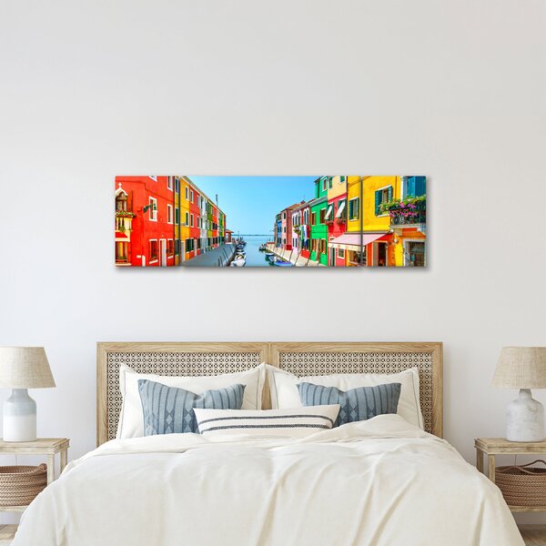 Obraz - Wyspa Burano, Wenecja, Włochy (170x50 cm)