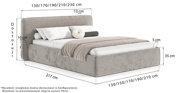 Łóżko Zoya