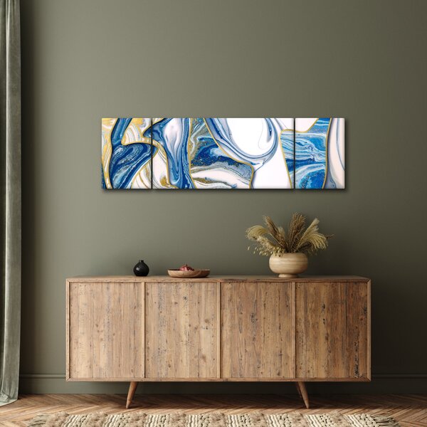 Obraz - Fale z marmuru (170x50 cm)