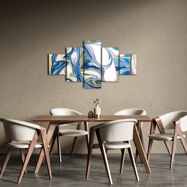 Obraz - Fale z marmuru (125x70 cm)
