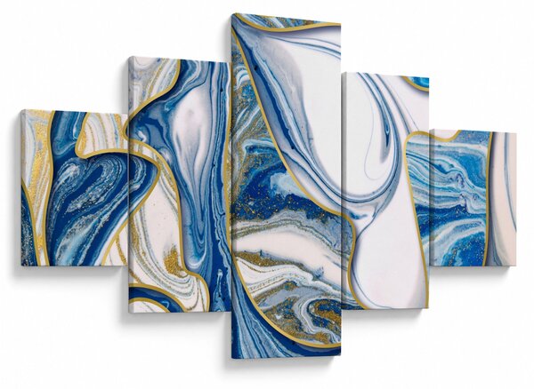 Obraz - Fale z marmuru (125x70 cm)