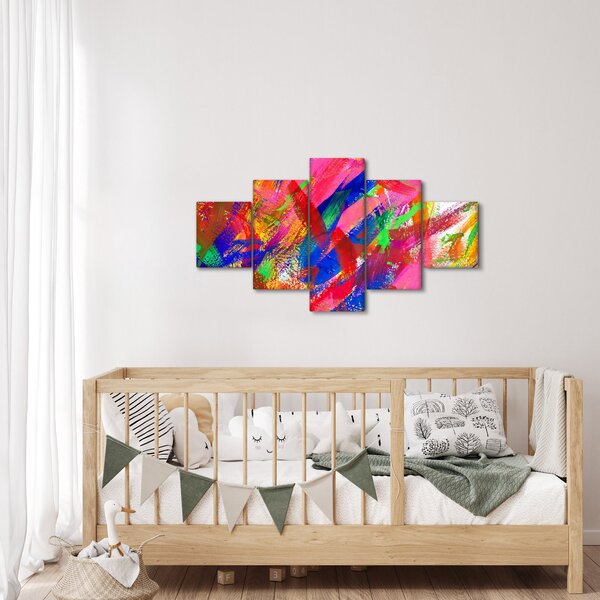Obraz - Kolorowa abstrakcja (125x70 cm)