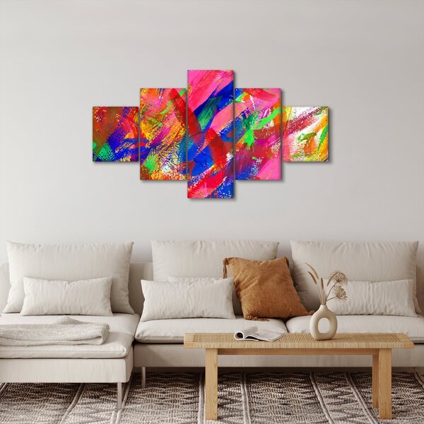 Obraz - Kolorowa abstrakcja (125x70 cm)