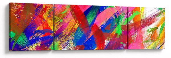 Obraz - Kolorowa abstrakcja (170x50 cm)