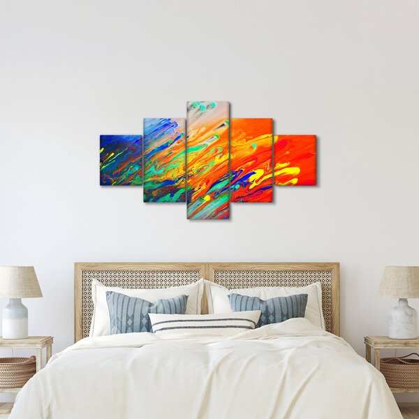 Obraz - Kolorowa abstrakcja (125x70 cm)