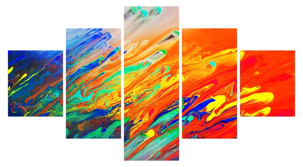 Obraz - Kolorowa abstrakcja (125x70 cm)