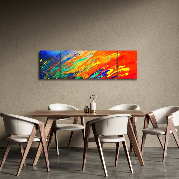 Obraz - Kolorowa abstrakcja (170x50 cm)