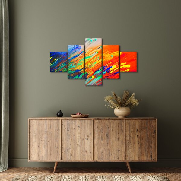 Obraz - Kolorowa abstrakcja (125x70 cm)