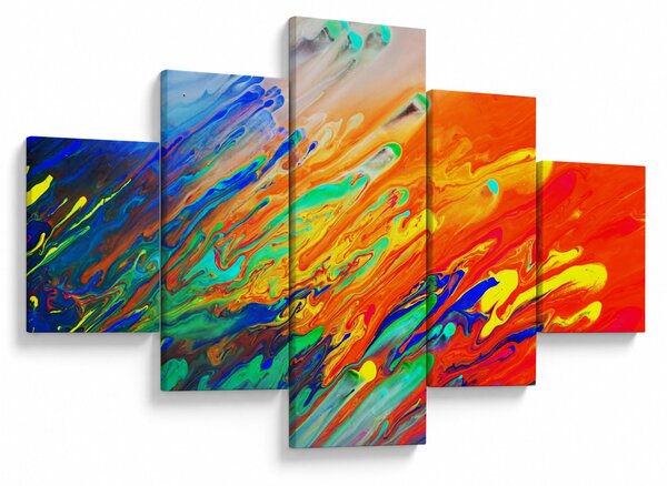 Obraz - Kolorowa abstrakcja (125x70 cm)