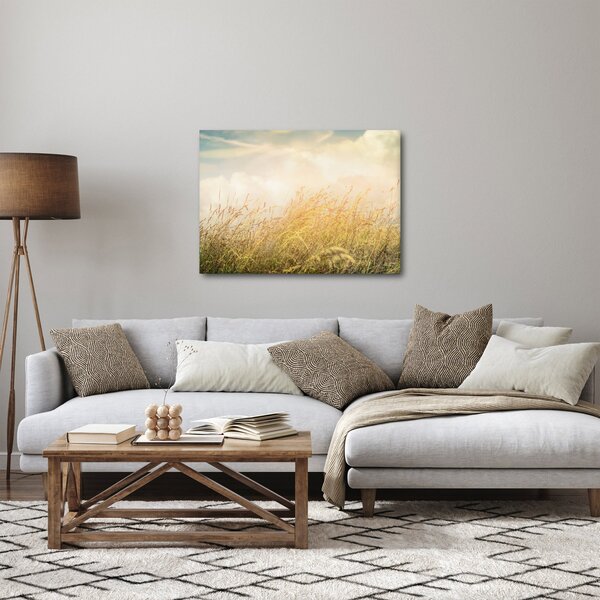 Obraz - Pole jesienią (70x50 cm)