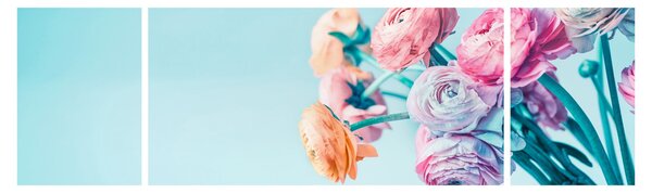 Obraz - Kwiaty w wazonie (170x50 cm)