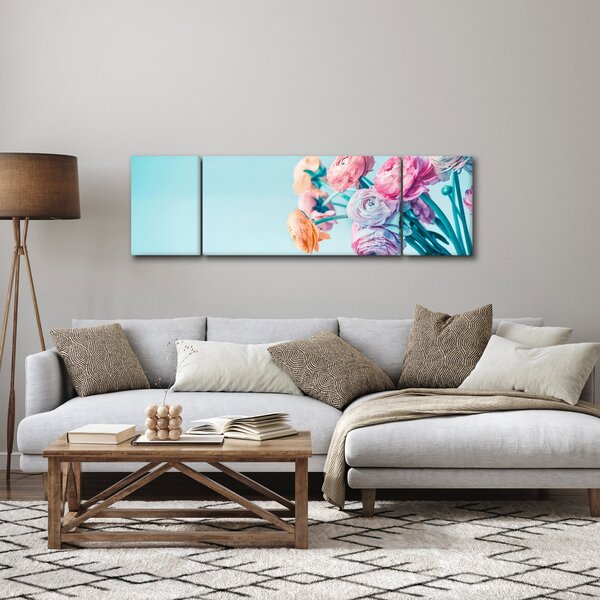 Obraz - Kwiaty w wazonie (170x50 cm)