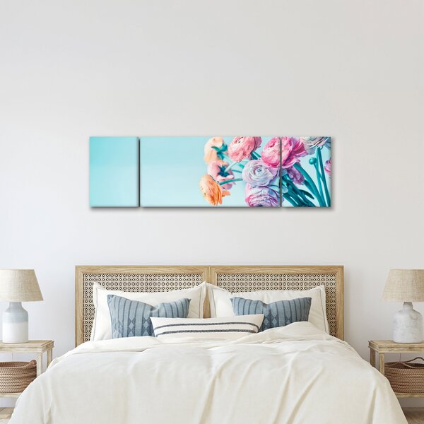 Obraz - Kwiaty w wazonie (170x50 cm)