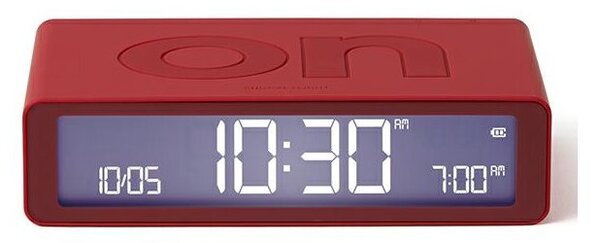 Budzik LEXON Flip Classic Czerwony