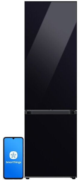 Lodówka SAMSUNG BESPOKE AI RB38C7B6D22 EF No Frost 203cm Czarne szkło