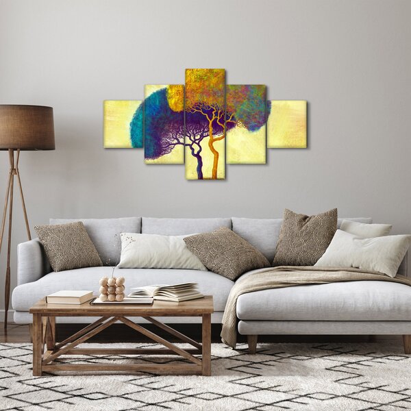 Obraz - Drzewa na wzgórzu (125x70 cm)