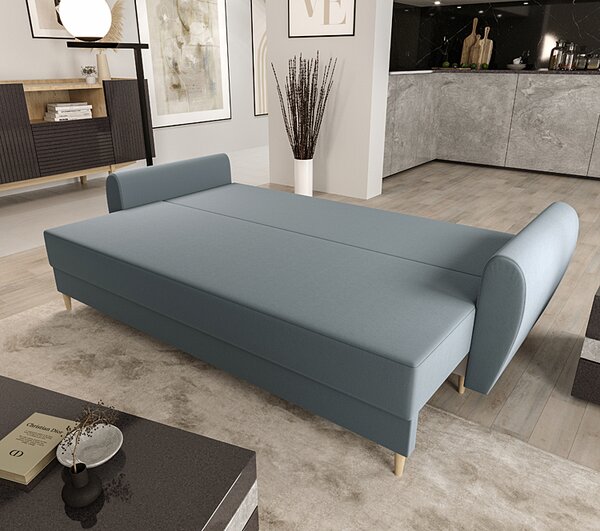 Popielata sofa rozkładana G8-N63