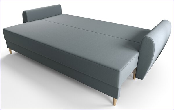 Popielata sofa rozkładana G8-N63