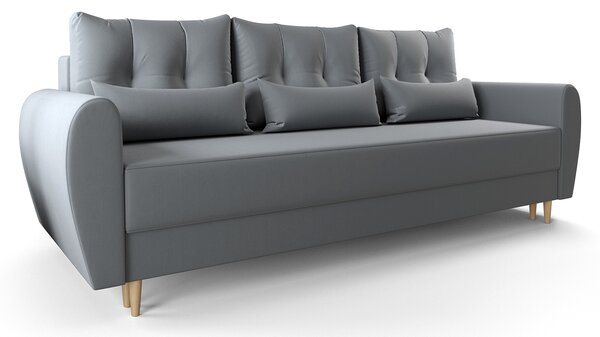 Popielata sofa rozkładana G8-N63