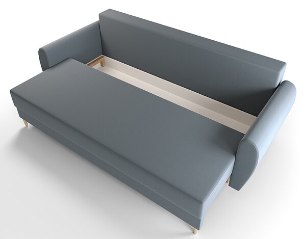 Popielata sofa rozkładana G8-N63