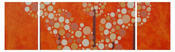 Obraz - Pomarańczowy las (170x50 cm)