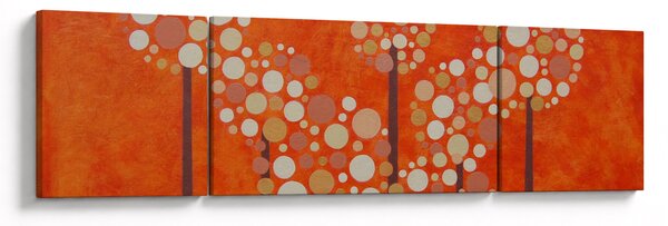 Obraz - Pomarańczowy las (170x50 cm)