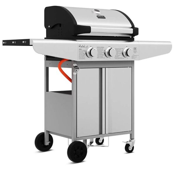 Grill ogrodowy gazowy KOLER Relish v1 Compact Srebrny 9.6 kW 47 x 40 cm