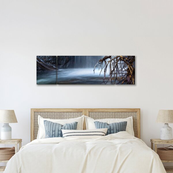 Obraz zimowej laguny (170x50 cm)