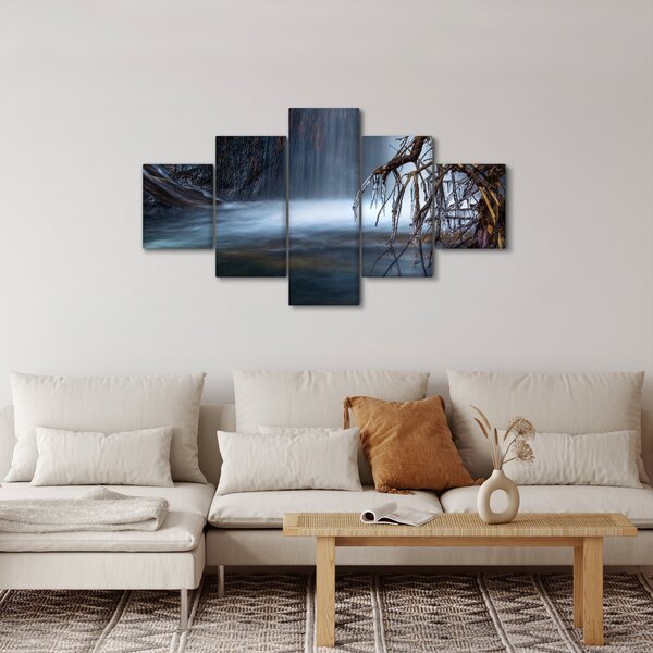 Obraz zimowej laguny (125x70 cm)