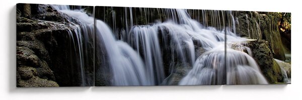 Obraz - Kaskady wodospadów (170x50 cm)
