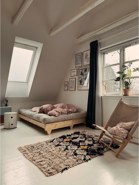 Sofa rozkładana z jasnobeżowym pokryciem Karup Design Fresh Natural