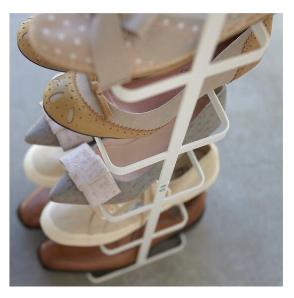 Biały metalowy regał na buty Tower Shoe Rack – YAMAZAKI