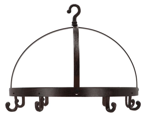 Wieszak żeliwny na zioła z 6 haczykami Esschert Design, ⌀ 37,2 cm