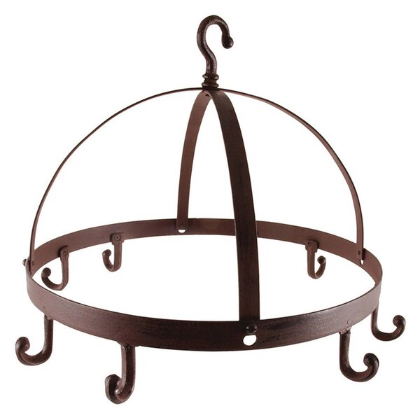 Wieszak żeliwny na zioła z 6 haczykami Esschert Design, ⌀ 37,2 cm