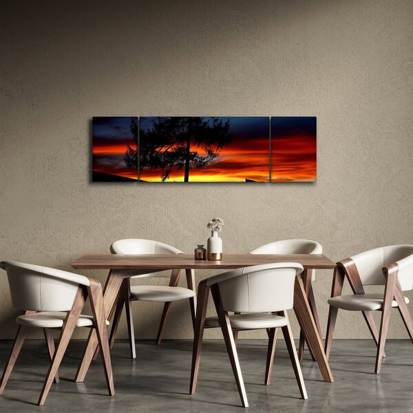 Obraz - Sylwetka wilka (170x50 cm)
