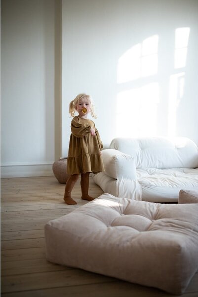 Sofa rozkładana z brązowym obiciem Karup Design Hippo Mocca