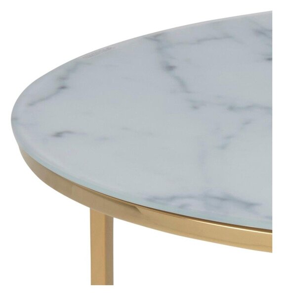 Stolik Actona Alisma Golden, ⌀ 80 cm
