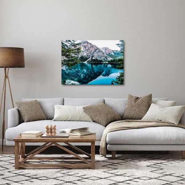 Obraz jeziora w Alpach (70x50 cm)