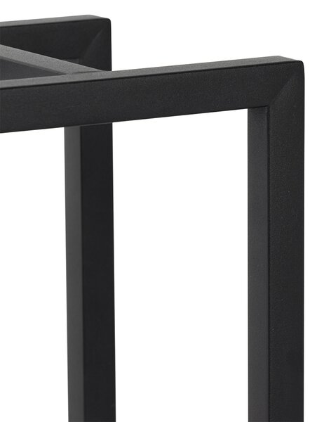 Lampa stołowa zewnętrzna czarna w komplecie z LED z dotykowym ładowaniem - Nowi