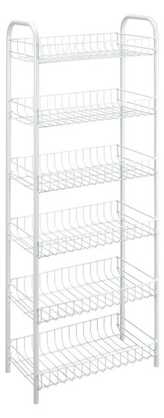 Biały metalowy regał 41x104x23 cm Monaco – Metaltex