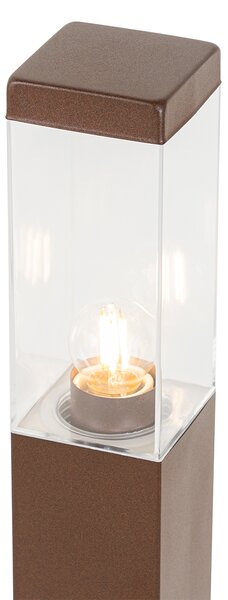 Inteligentna lampa zewnętrzna słupkowa rdzawobrązowa 80 cm z WiFi P45 - Malios