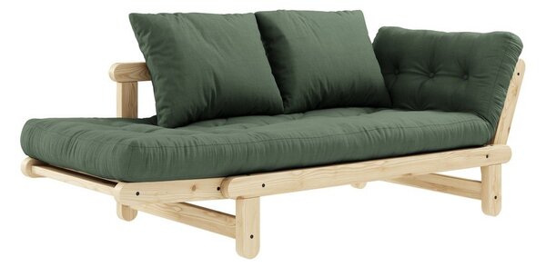 Sofa rozkładana Karup Design Beat Natural Clear/Olive Green