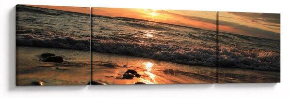 Obraz - Zachód słońca nad oceanem (170x50 cm)