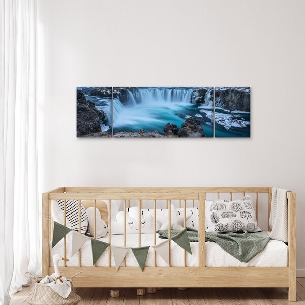Obraz - Widok na wodospady (170x50 cm)