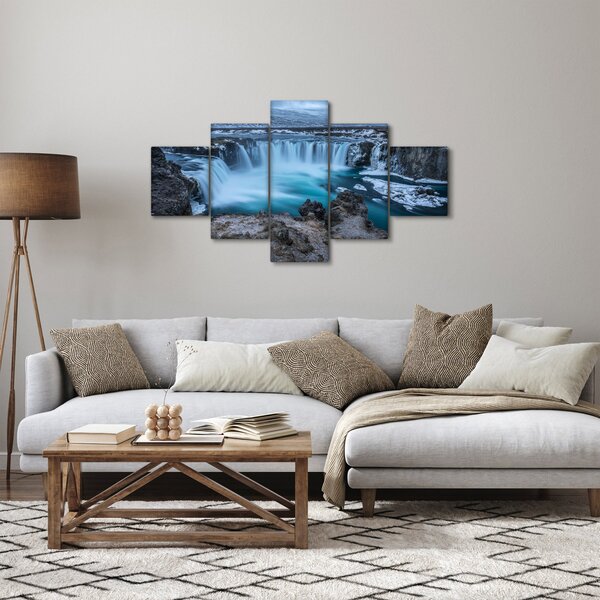 Obraz - Widok na wodospady (125x70 cm)